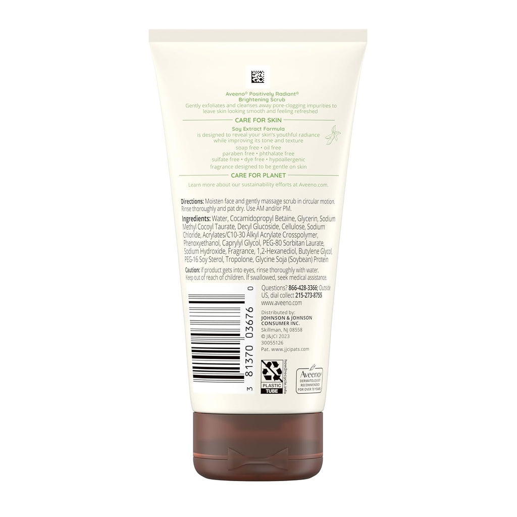 Aveeno Positively Radiant Exfoliating Daily Facial Scrub – 5 oz
