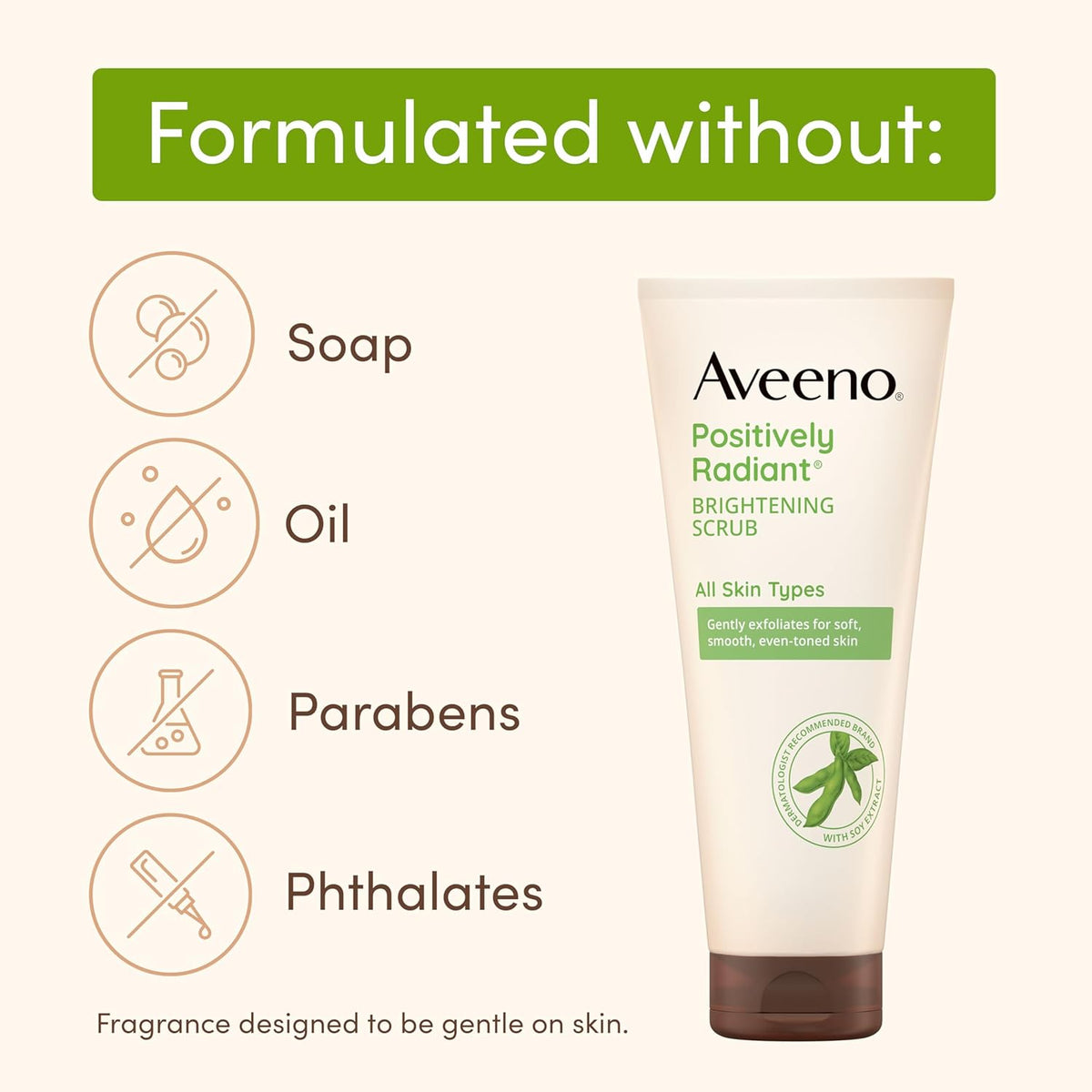 Aveeno Positively Radiant Exfoliating Daily Facial Scrub – 5 oz