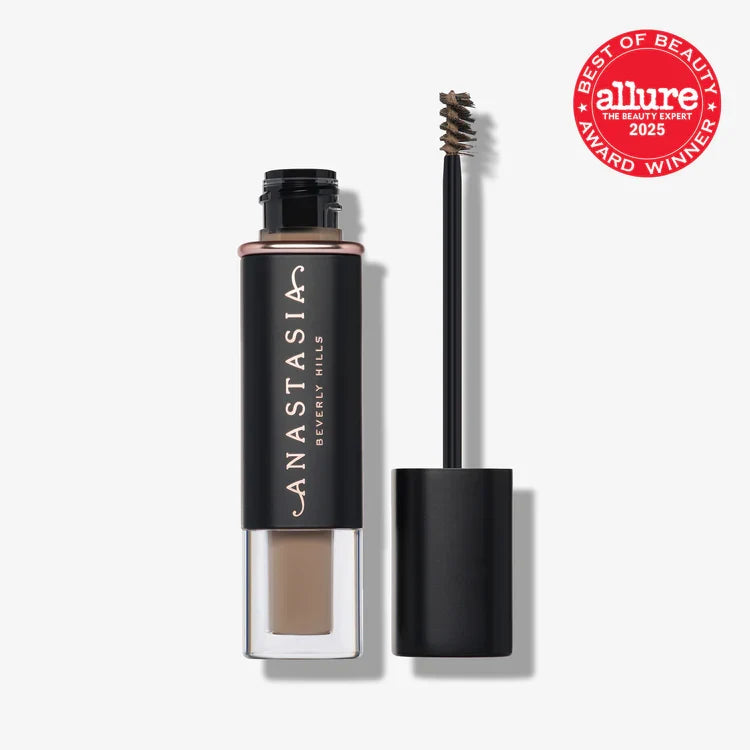 Volumizing Tinted Brow Gel: Lightweight, mousse-like, tinted brow gel for natural volume and color.