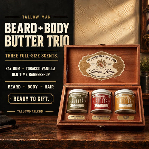Beard + Body Butter Trio