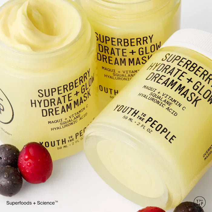 Youth To The People - Superberry Hydrate + Glow Dream Night Cream + Mask with Vitamin C