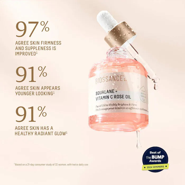 Biossance - Vitamin C Rose Brightening and Firming Face Oil + Squalane